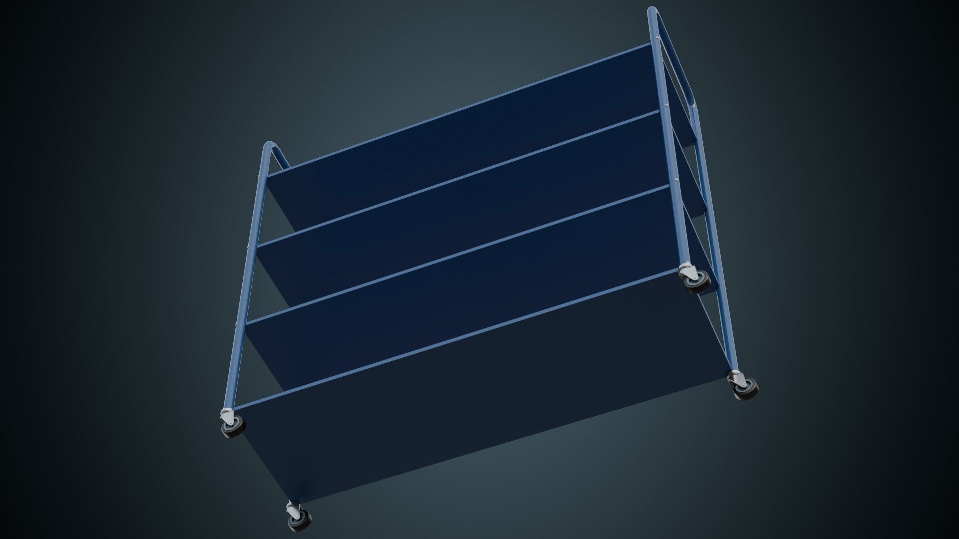 Shelf 1A Low-poly 3D model_4