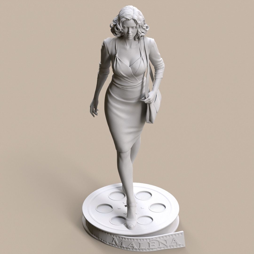 Malena  3D print model_34