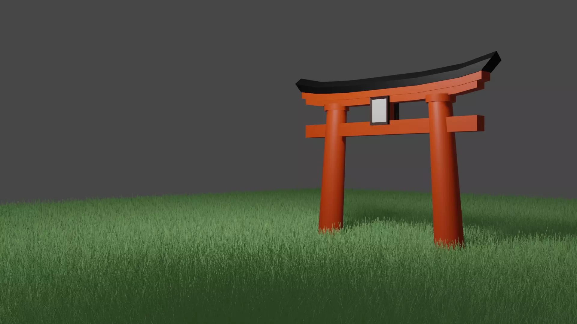  Japanese Torii Gate  Low-poly 3D model_0