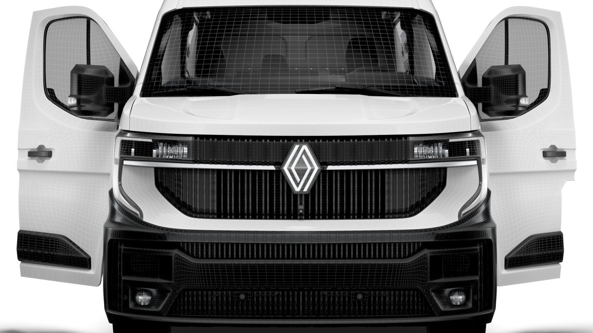 Renault Master L2H2 CrewCab Van HQ Interior 2024 3D model_22