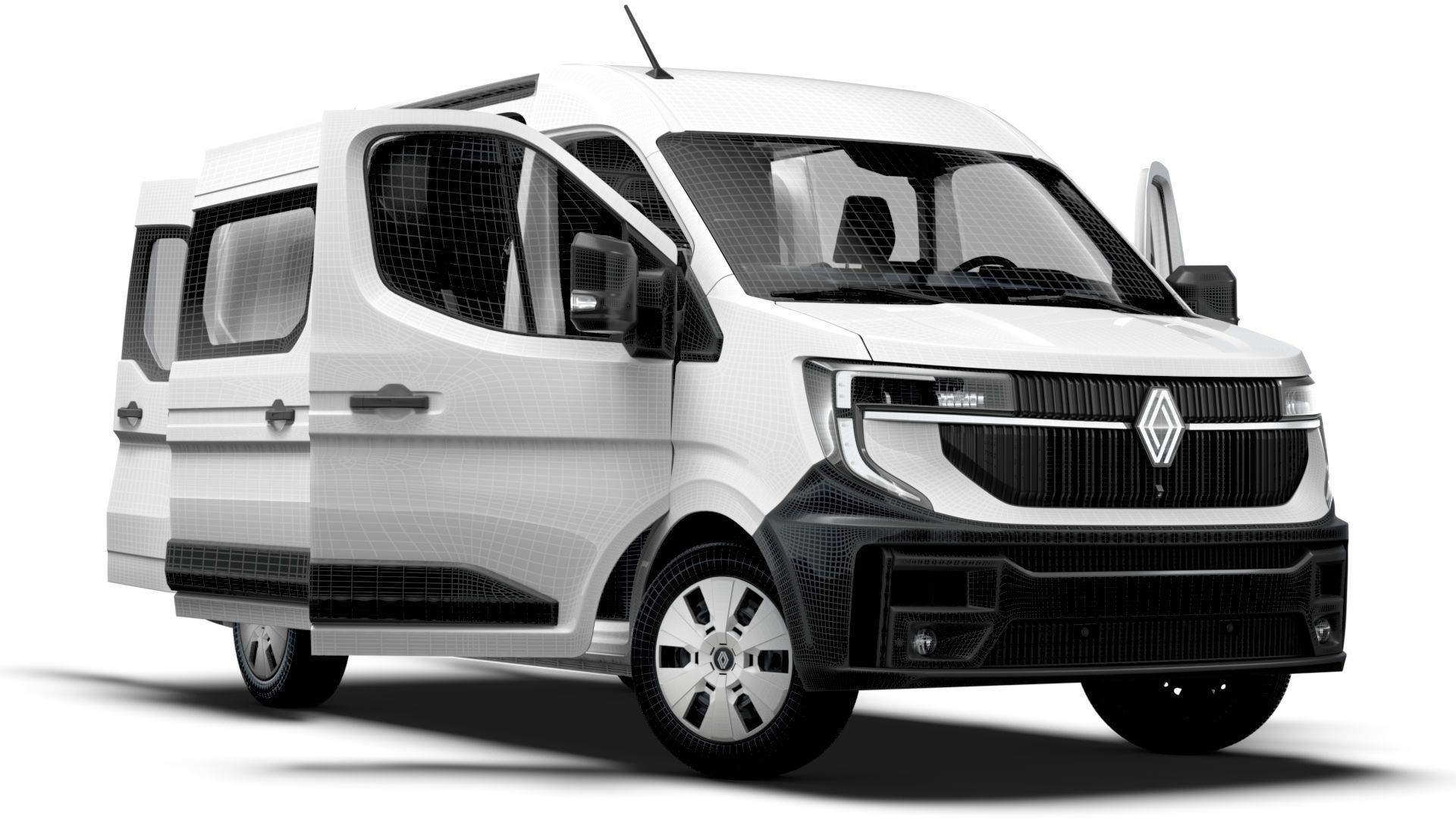 Renault Master L2H2 CrewCab Van HQ Interior 2024 3D model_15