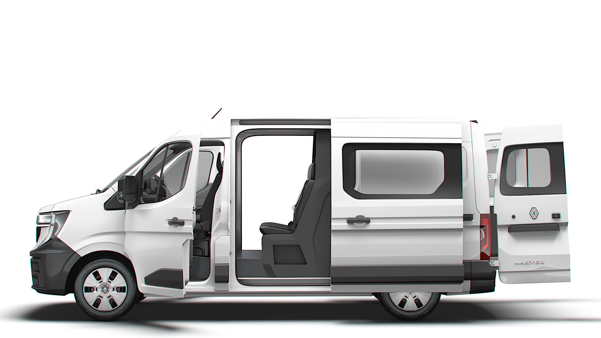Renault Master L2H2 CrewCab Van HQ Interior 2024 3D model_4