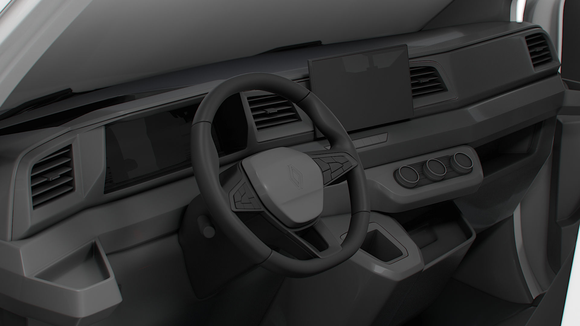 Renault Master L2H2 CrewCab Van HQ Interior 2024 3D model_2