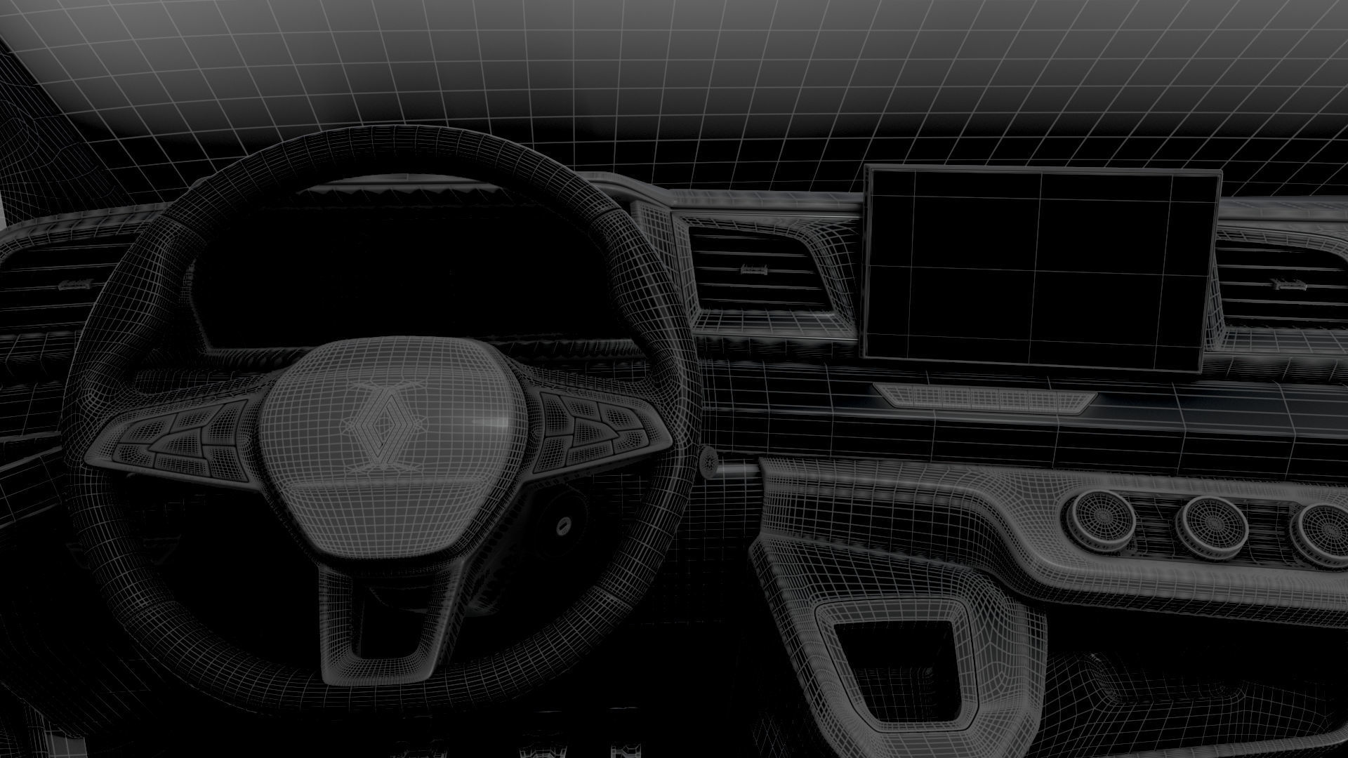 Renault Master L2H2 CrewCab Van HQ Interior 2024 3D model_29