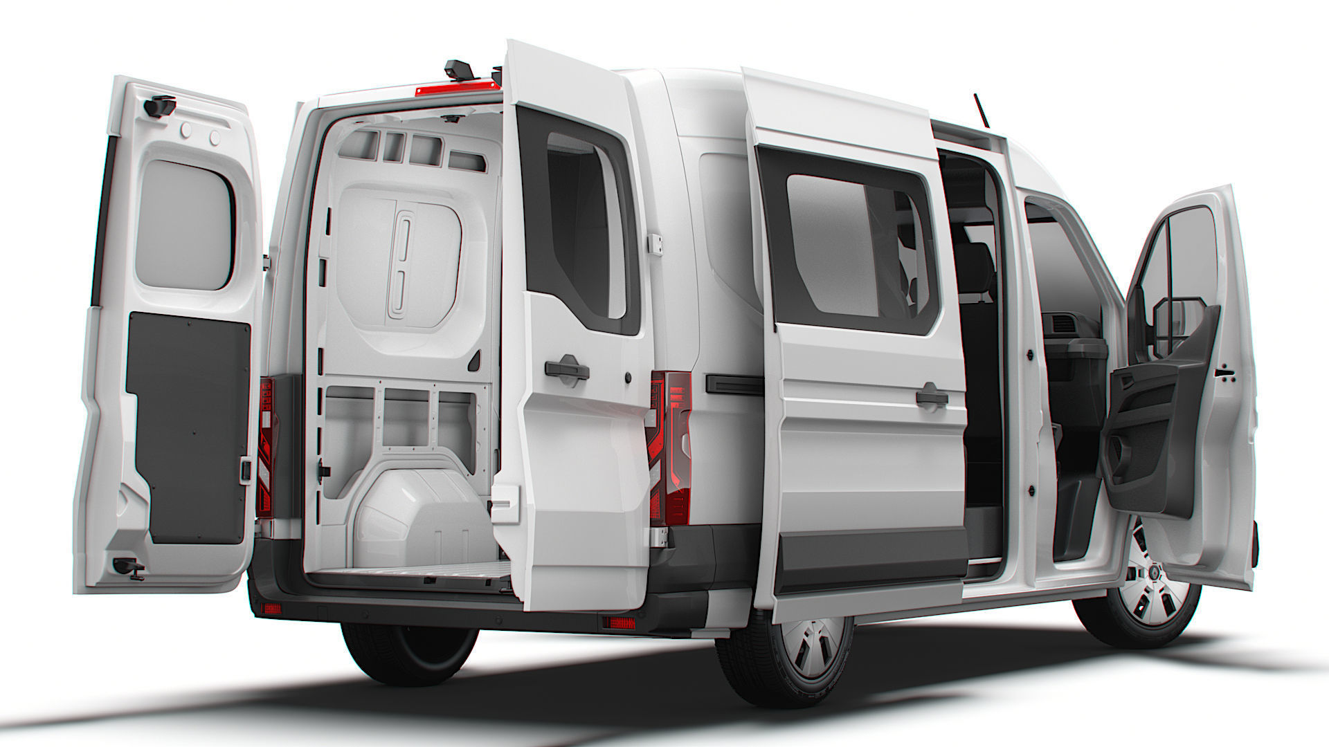 Renault Master L2H2 CrewCab Van HQ Interior 2024 3D model_5