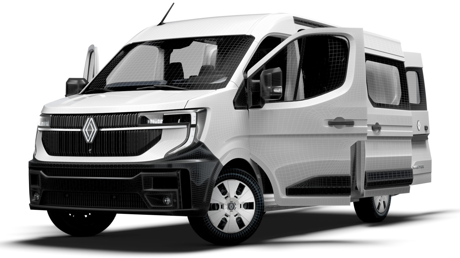 Renault Master L2H2 CrewCab Van HQ Interior 2024 3D model_23