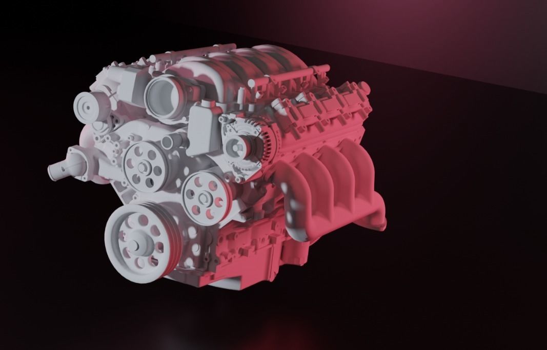 ls engine several  3D print model_2