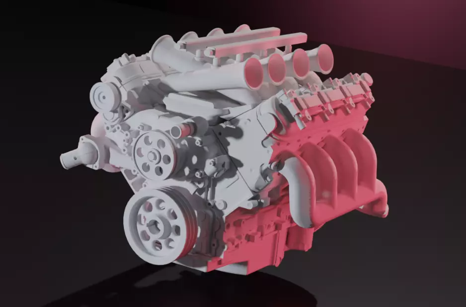 ls engine several  3D print model_0