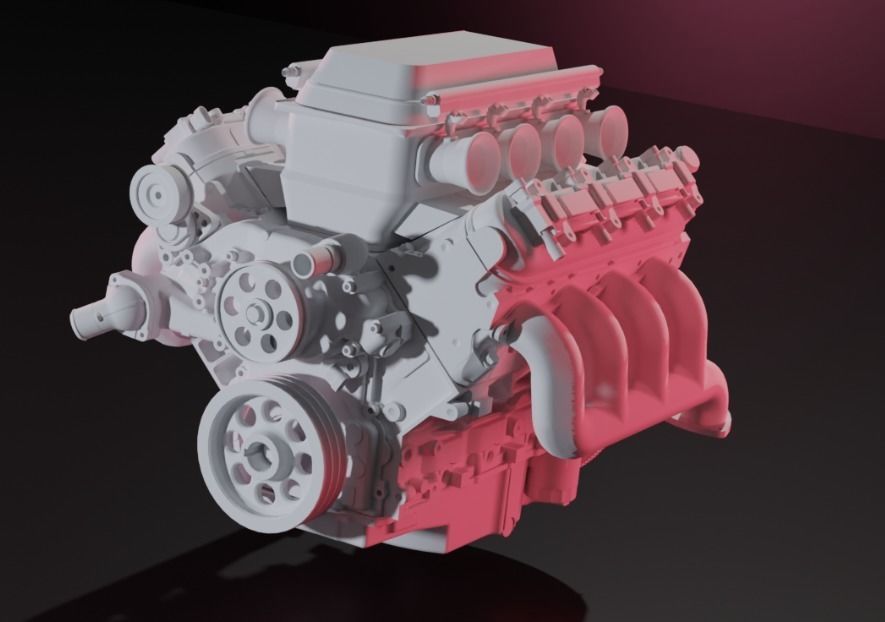 ls engine several  3D print model_1