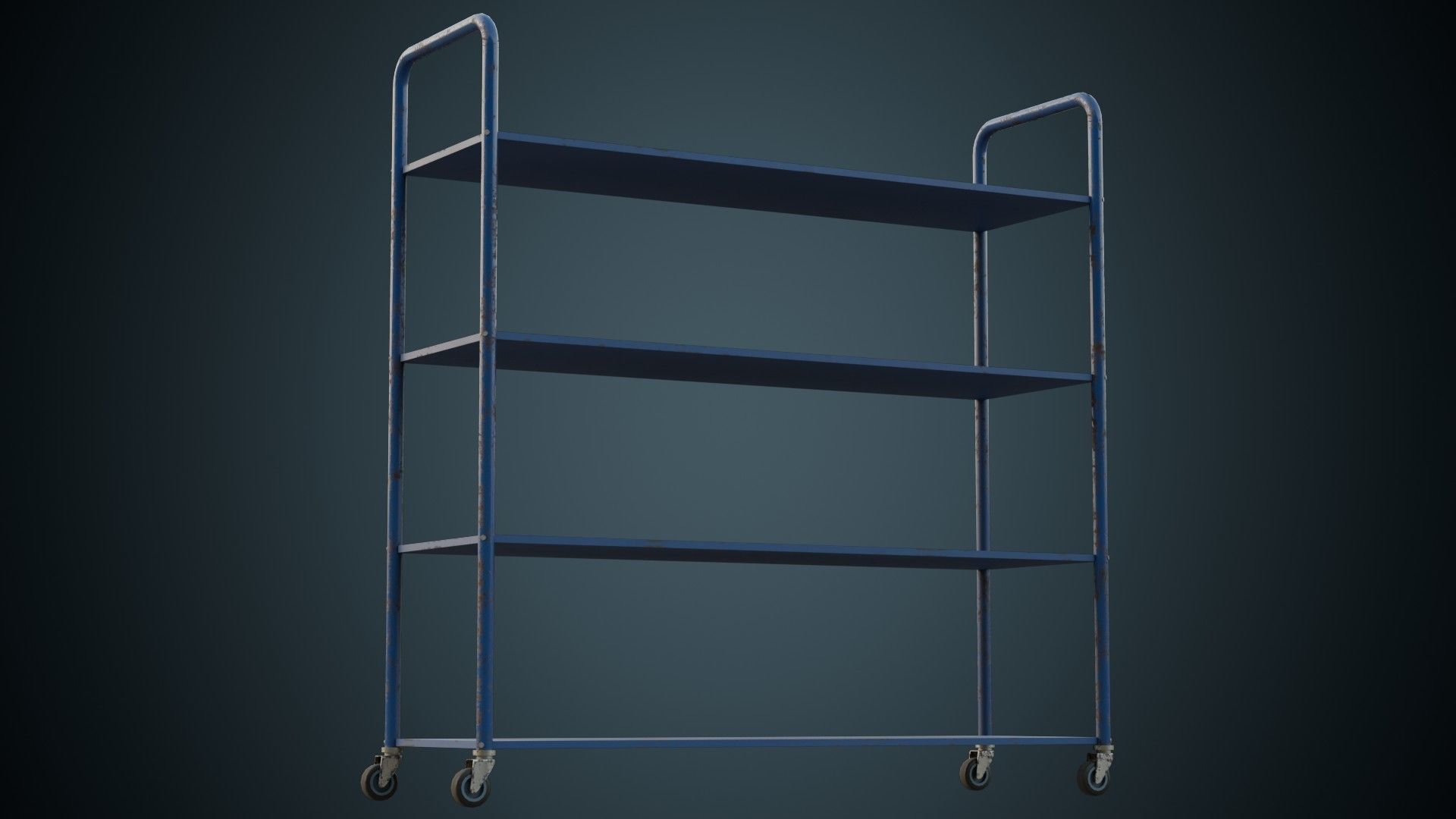 Shelf 1B Low-poly 3D model_3