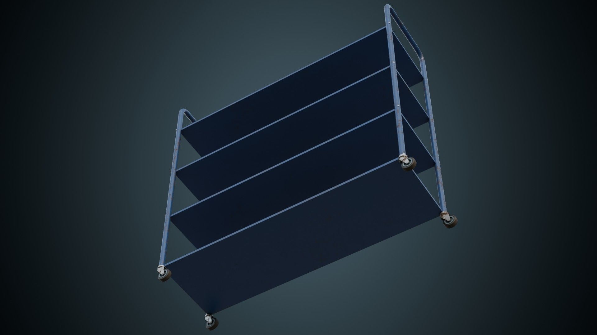 Shelf 1B Low-poly 3D model_4