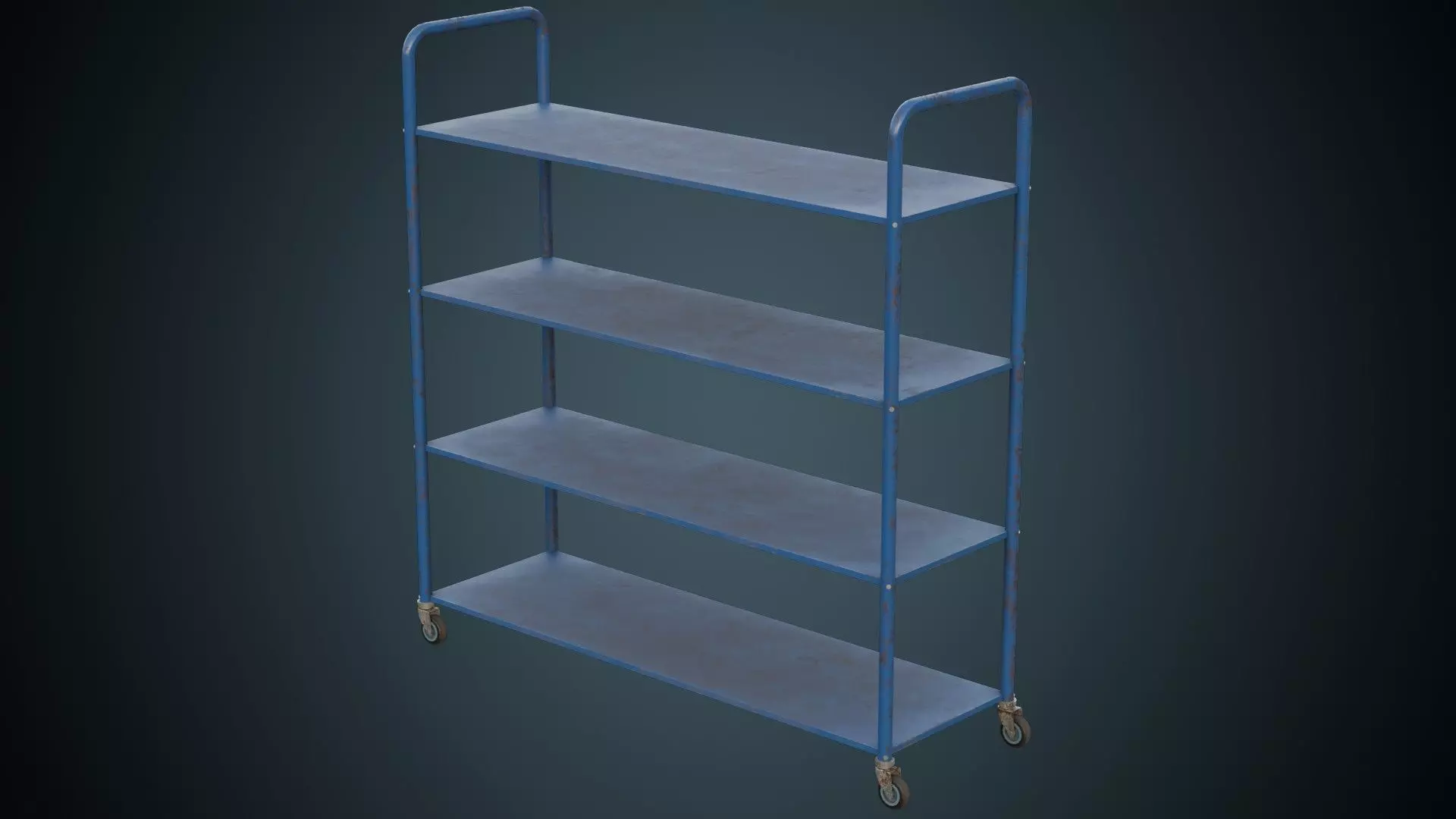 Shelf 1B Low-poly 3D model_0