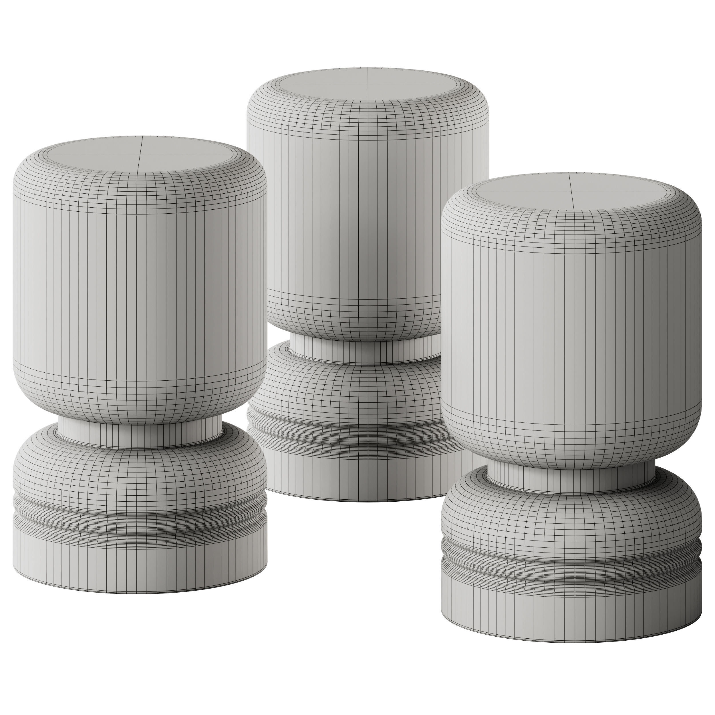 Folk Stool or Table by Mambo Unlimited Ideas 3D model_4