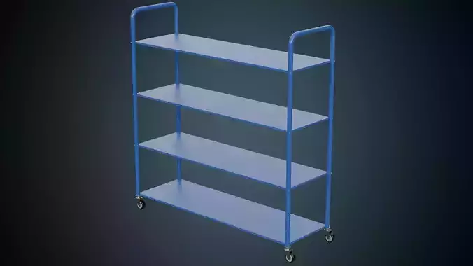 Shelf 1 Basic  Low-poly 3D model