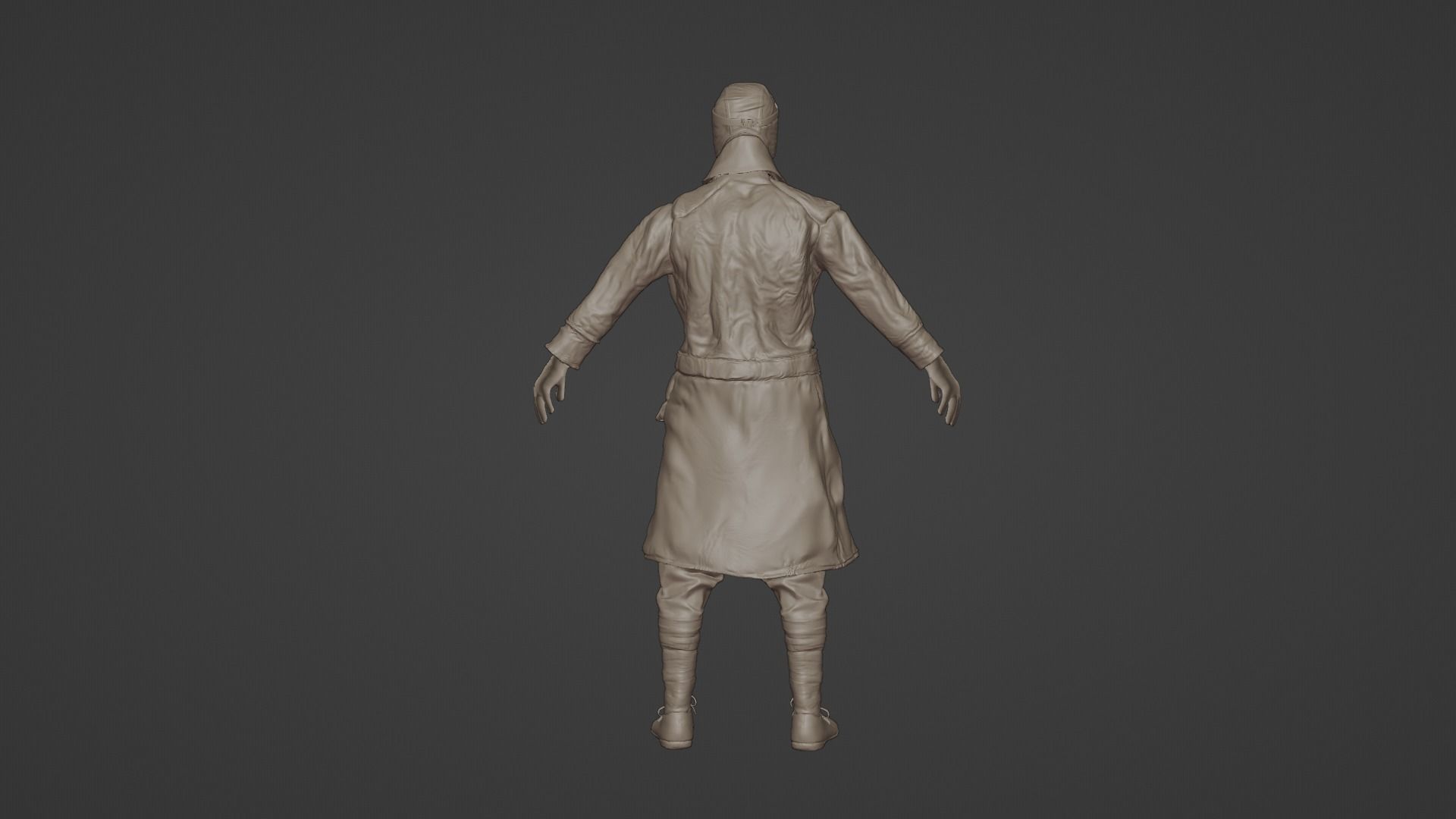 German-pilot-WWI 3D model_8