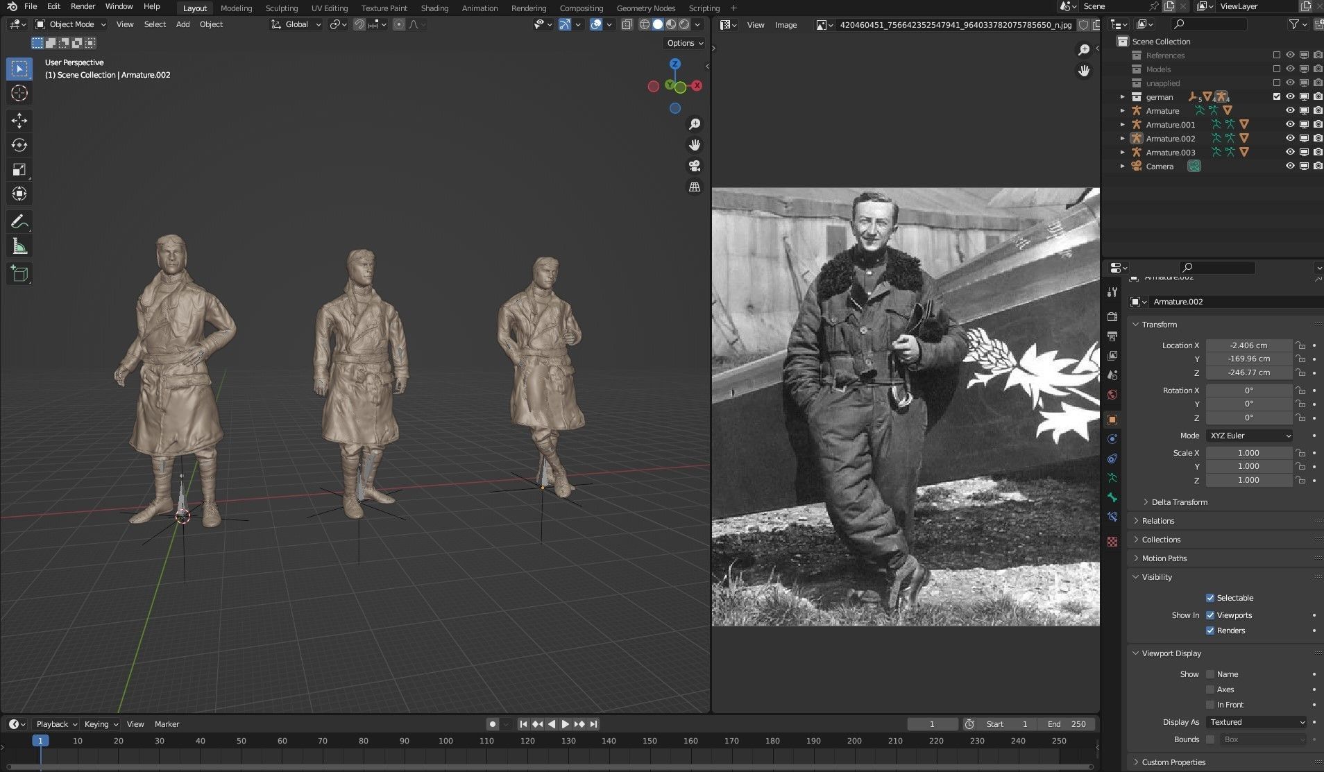 German-pilot-WWI 3D model_5