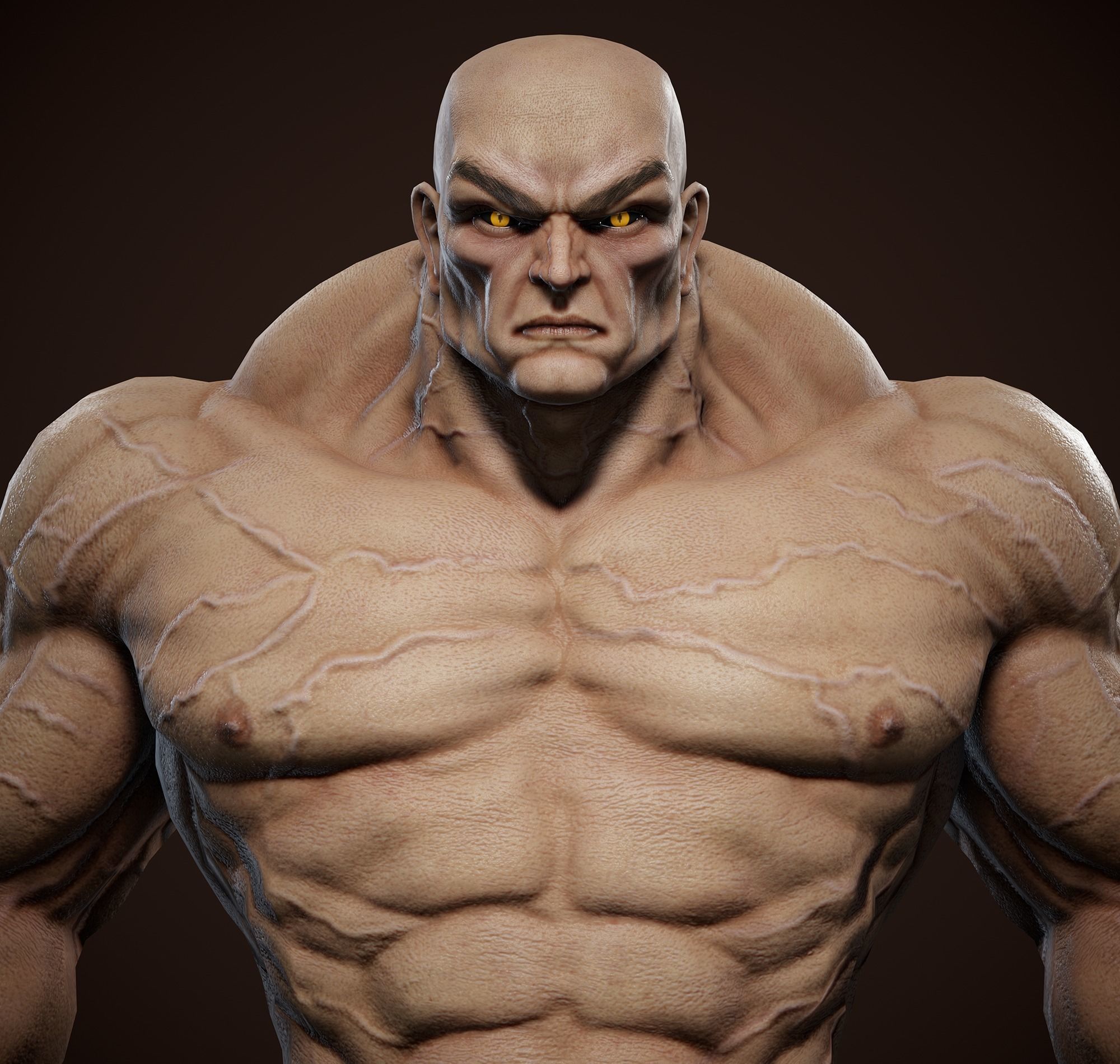 Superhero Base Mesh - Real-time Realistic 3D Model Low-poly 3D model_6