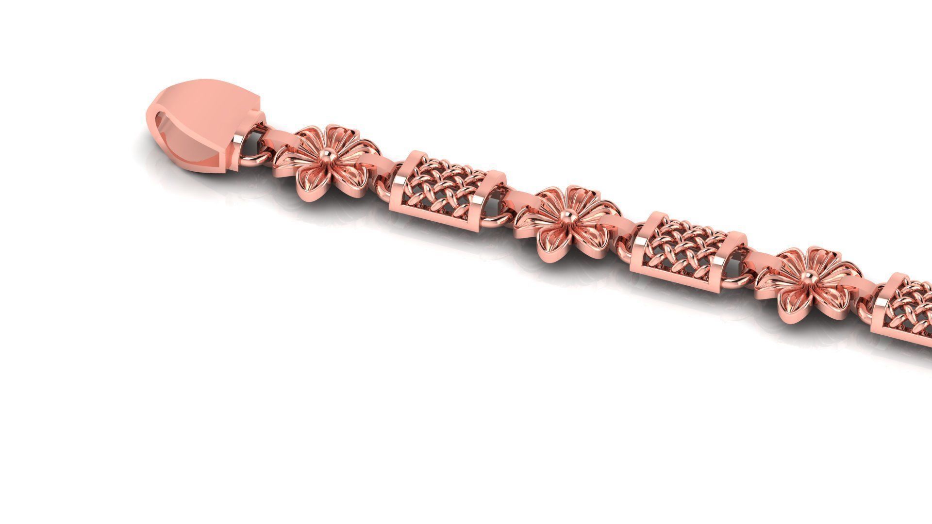 ladies 3d chain or necklace or bracelet 3d model 3D print model_2