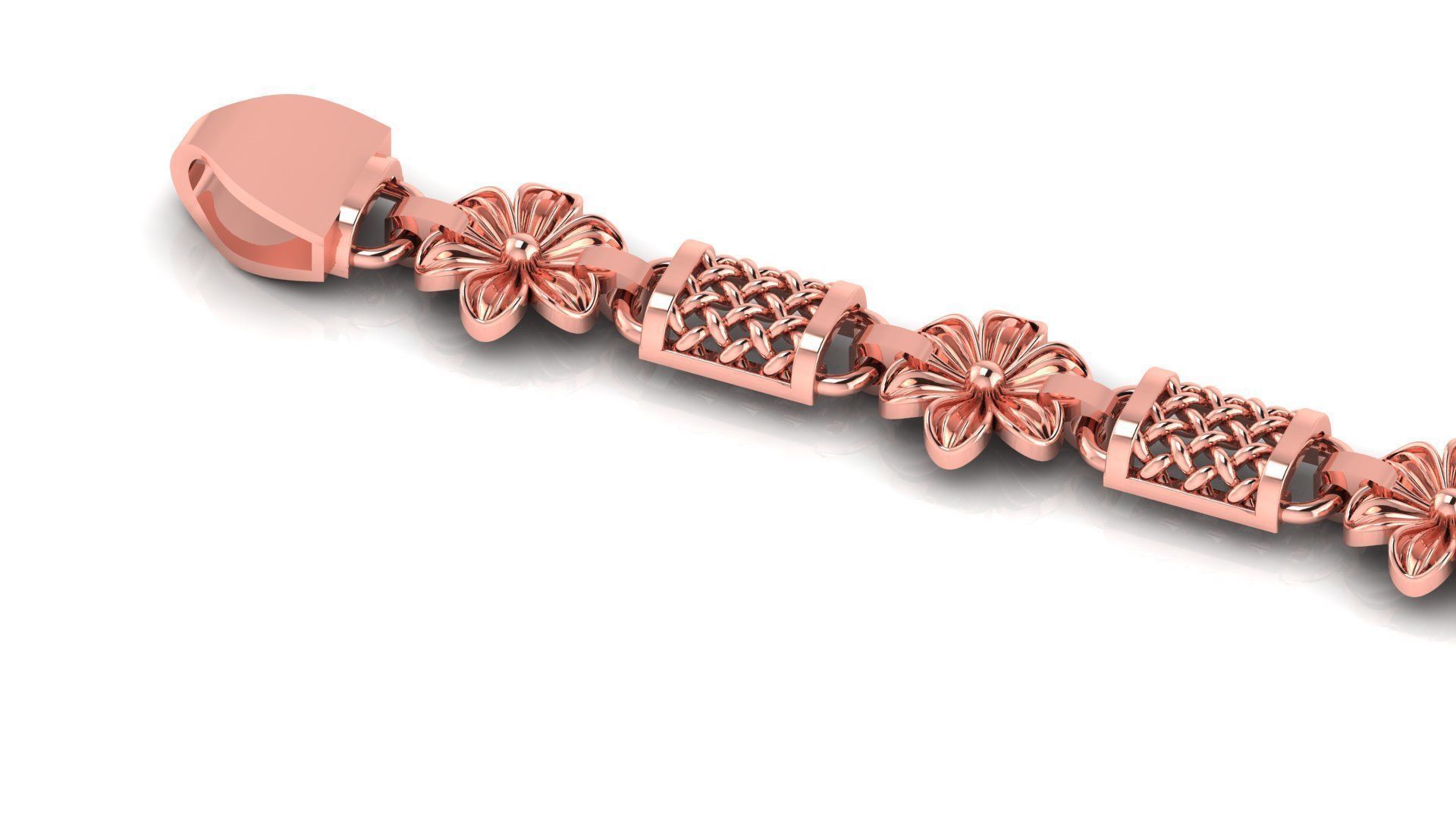 ladies 3d chain or necklace or bracelet 3d model 3D print model_3