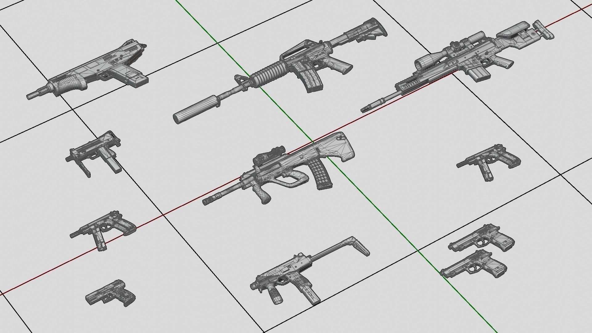 Emerald - Hot Rod - Silver CS2 Collection 3D model_4