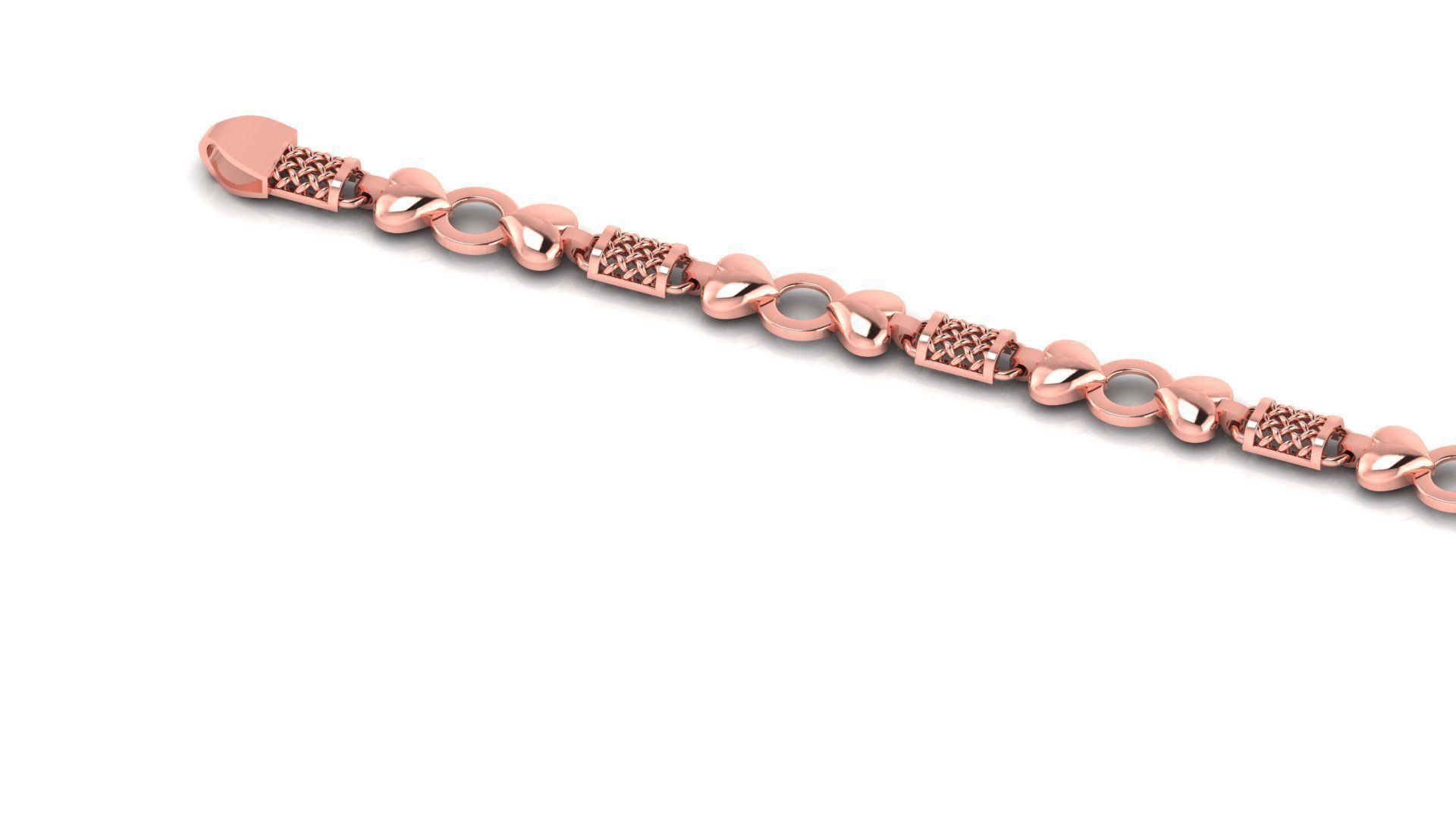 ladies 3d chain or necklace or bracelet 3d model 3D print model_3