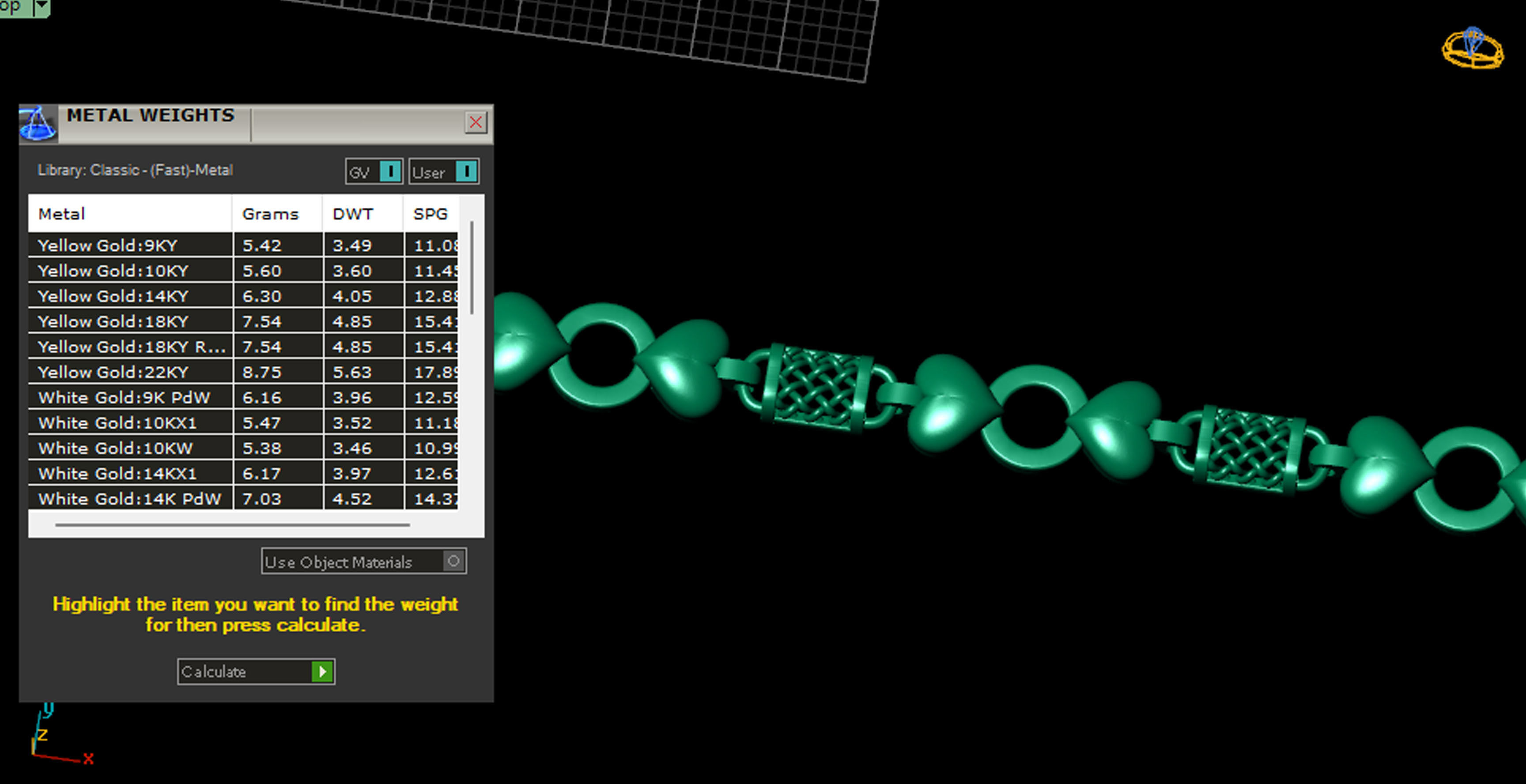 ladies 3d chain or necklace or bracelet 3d model 3D print model_1