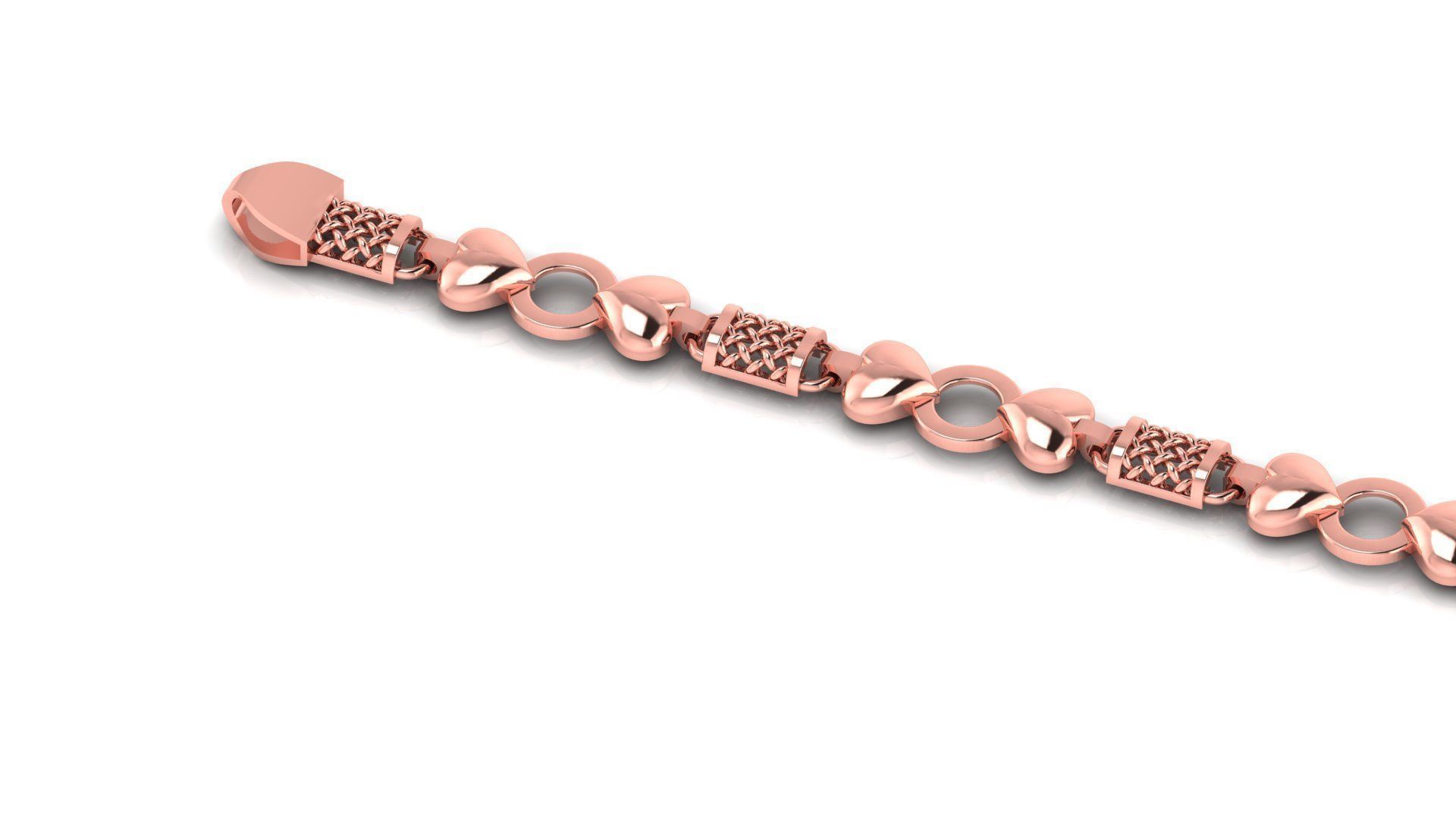 ladies 3d chain or necklace or bracelet 3d model 3D print model_4