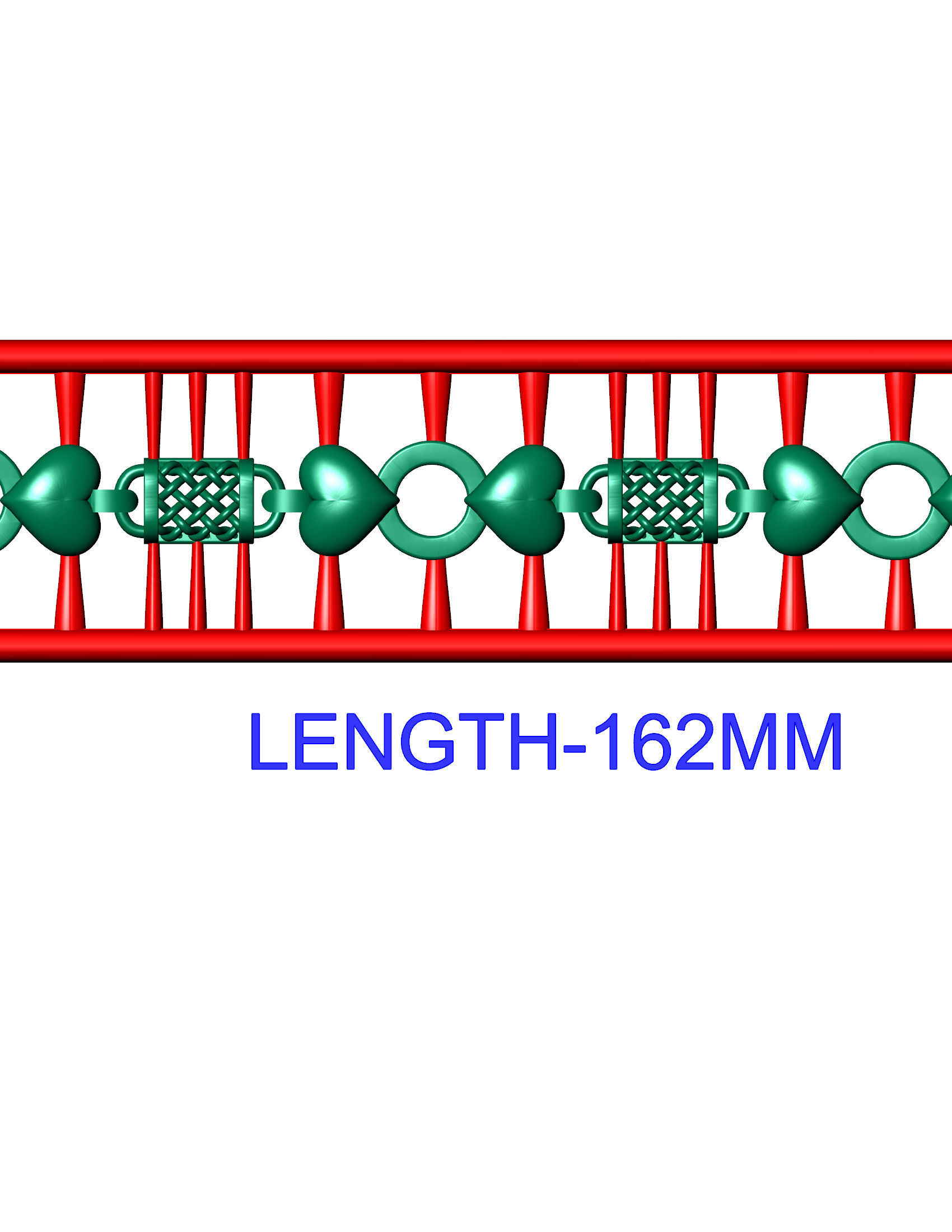 ladies 3d chain or necklace or bracelet 3d model 3D print model_8