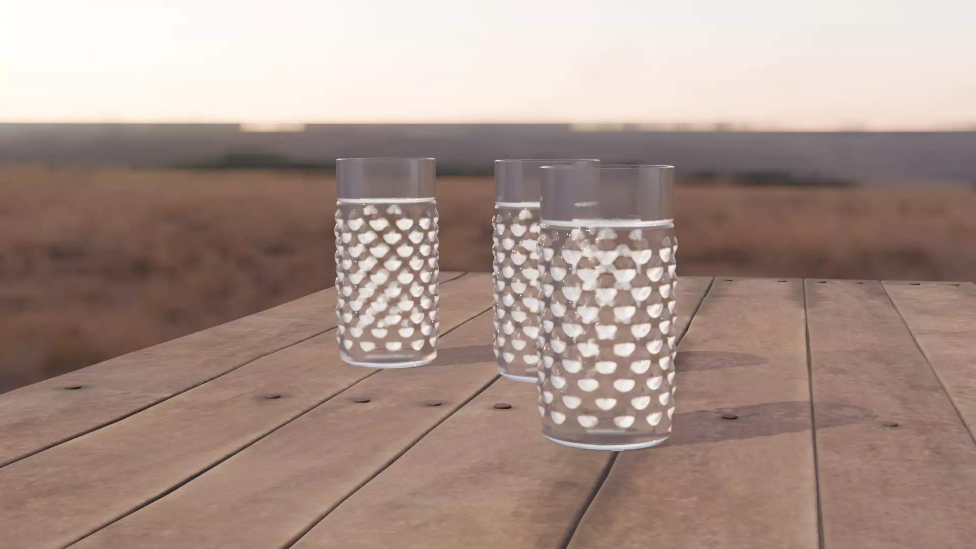 Water Glass Free 3D model_0