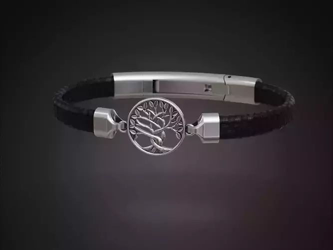 Armband Bracelet Tree of Life Corded 3D print model