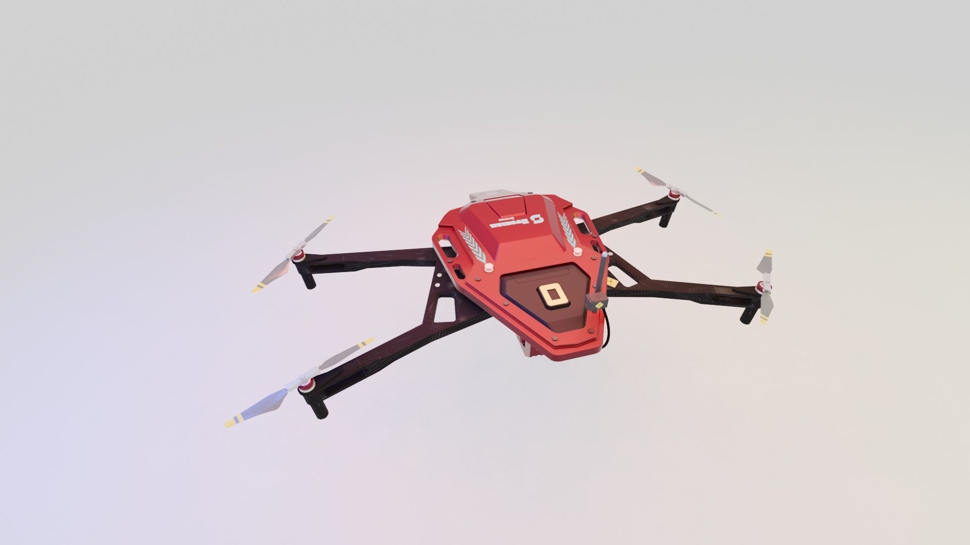 Rescue Drone 3D model_11