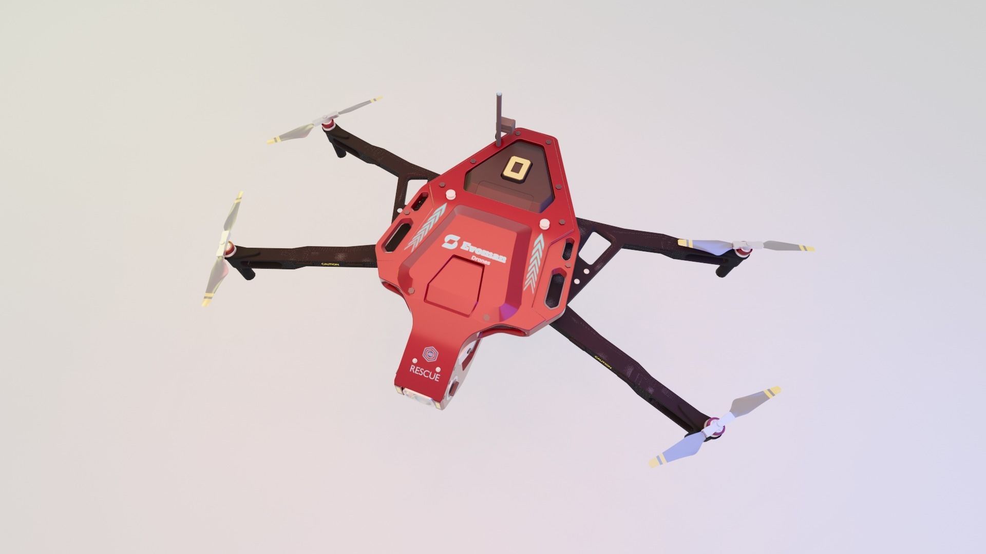 Rescue Drone 3D model_14