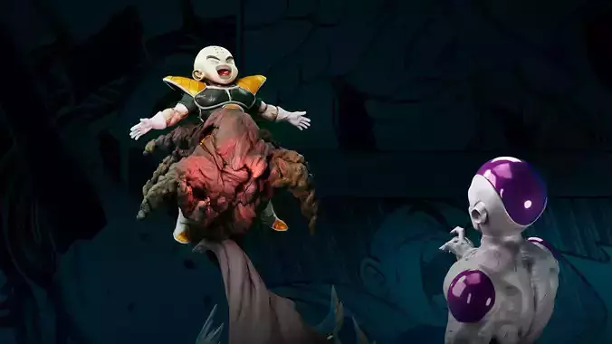 freezer and krilin 3D print model