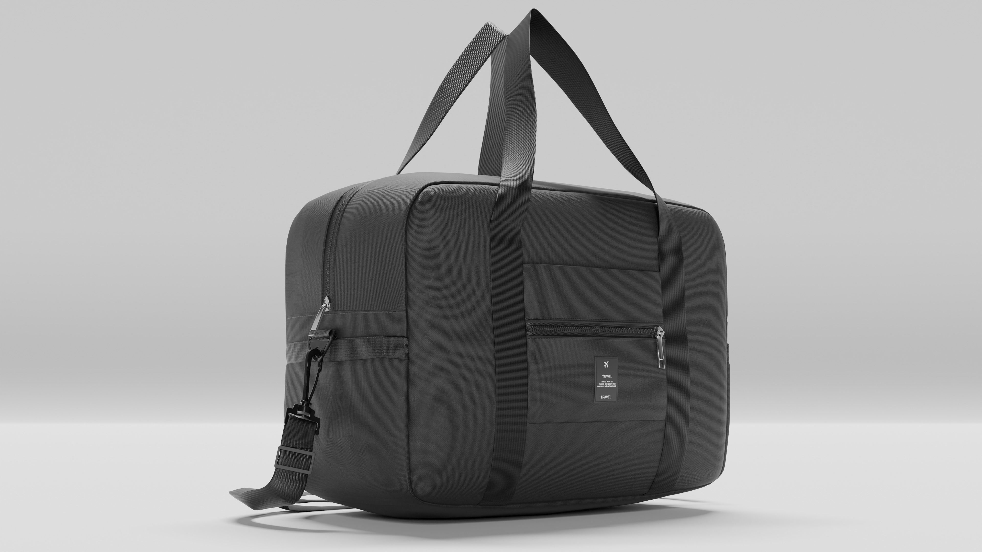 Travel bag 3D model_3