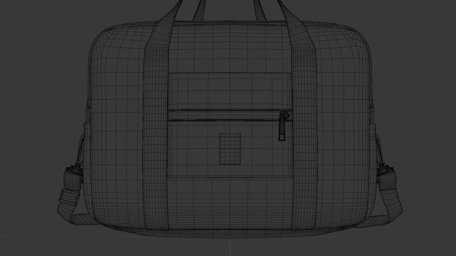 Travel bag 3D model_8