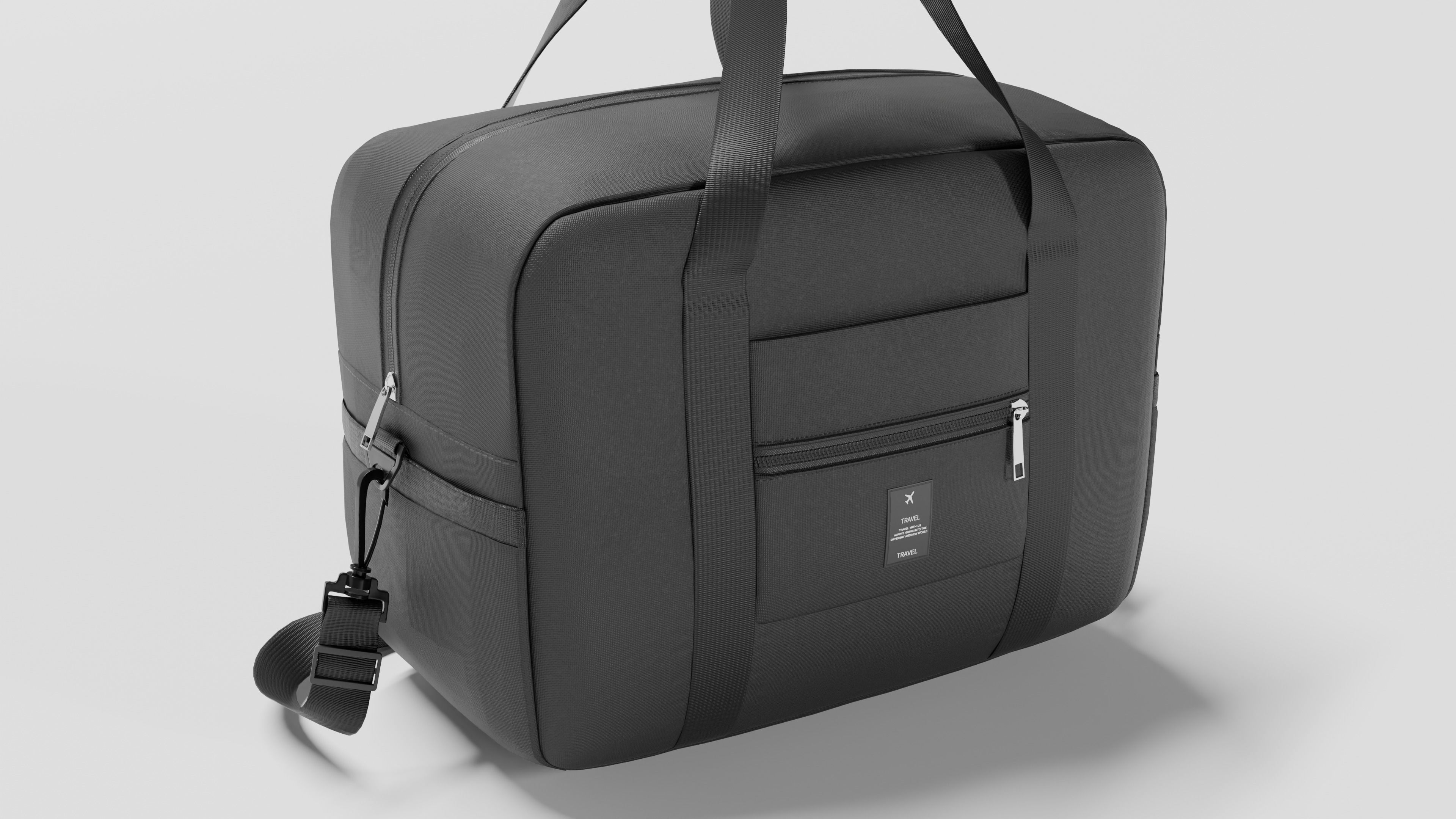 Travel bag 3D model_2