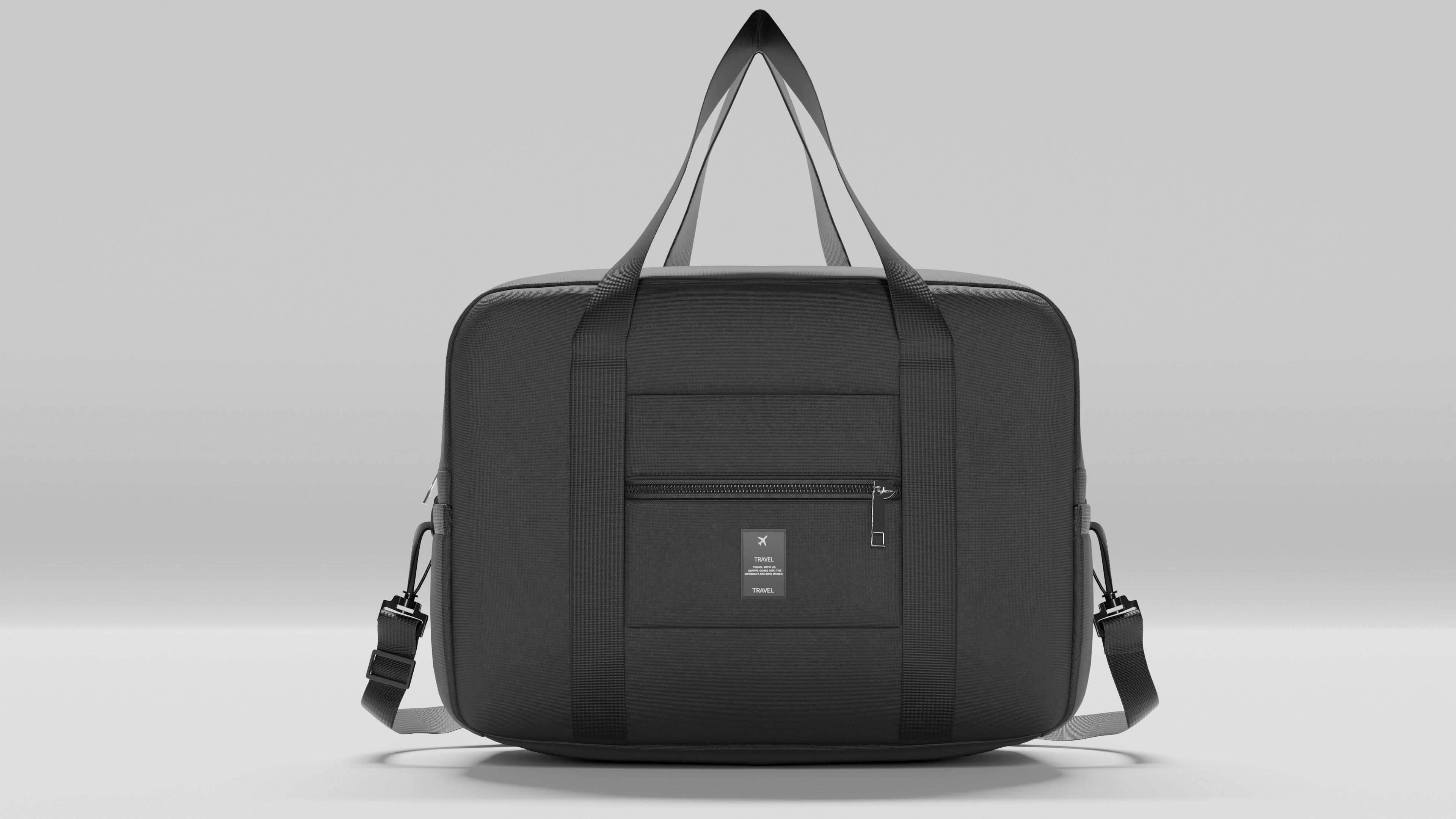 Travel bag 3D model_1
