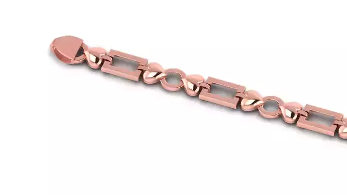 ladies 3d chain or necklace or bracelet 3d model 3D print model
