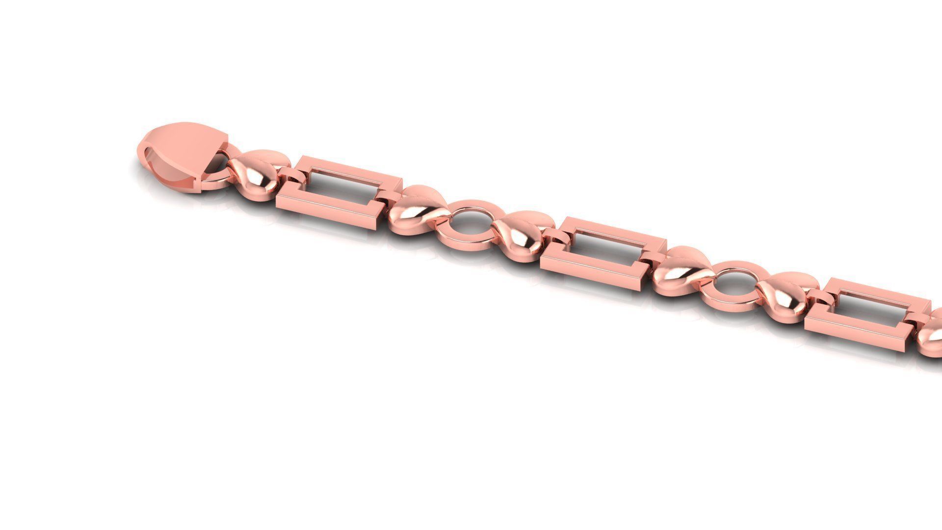 ladies 3d chain or necklace or bracelet 3d model 3D print model_5