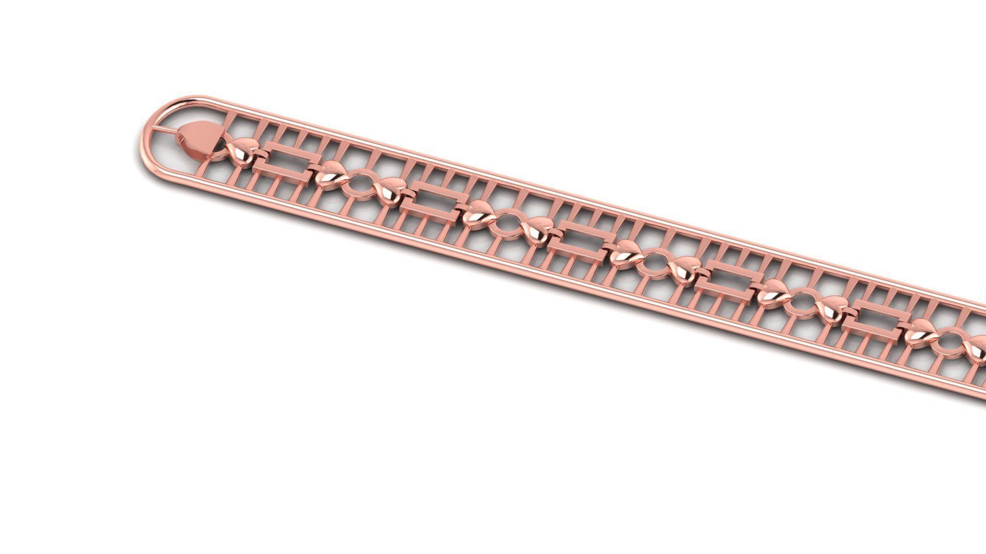 ladies 3d chain or necklace or bracelet 3d model 3D print model_4