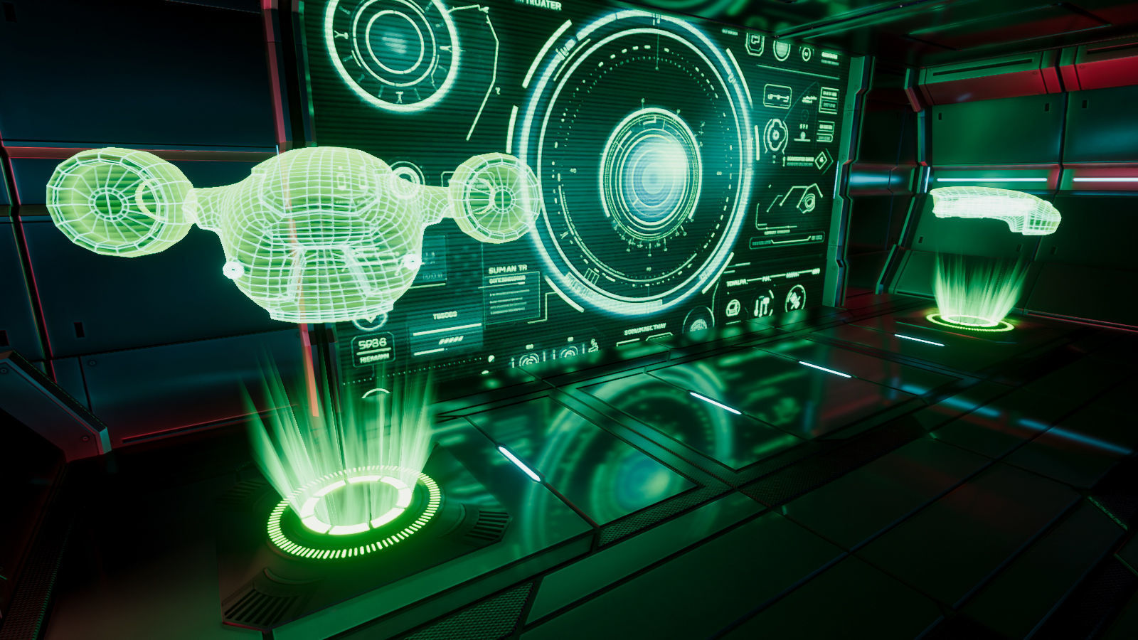 Sci Fi Auditorium Hall Low-poly 3D model_5