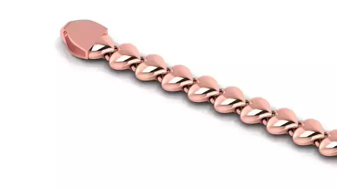 ladies 3d chain or necklace or bracelet 3d model 3D print model