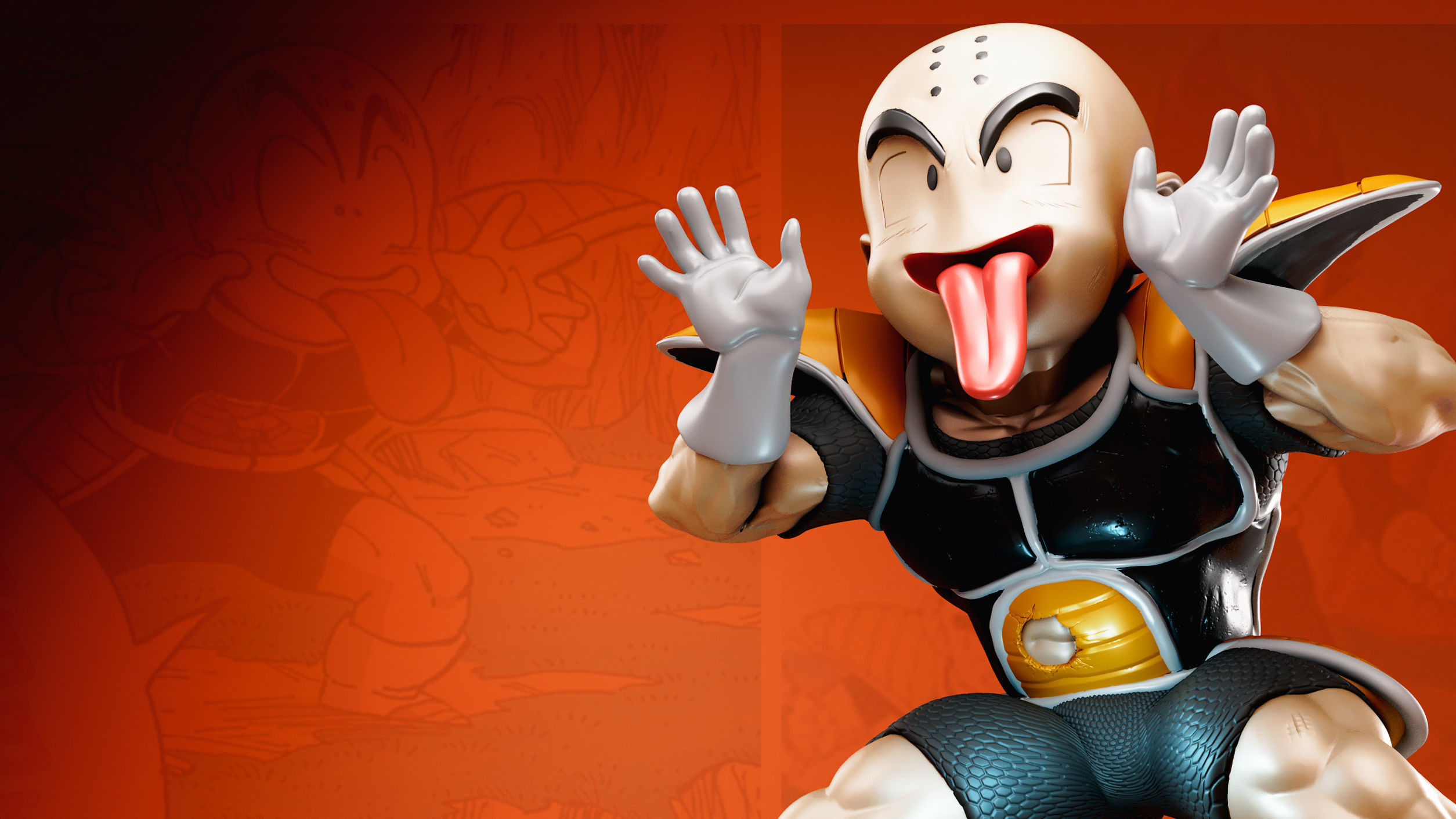 krilin dbz 3D print model_1