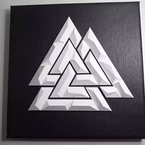 3D Valknut - Viking Decoration 3D print model
