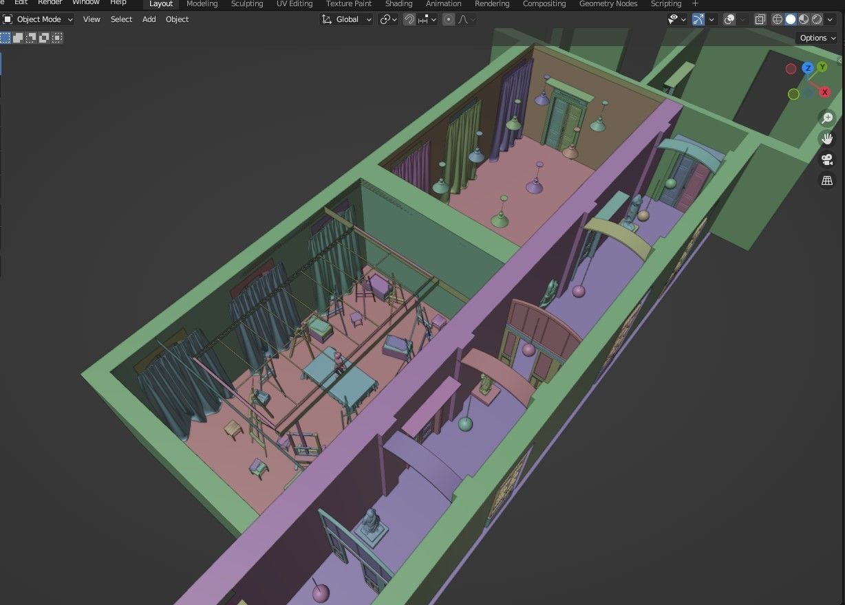 Academy of Fine Arts model  3D model_12