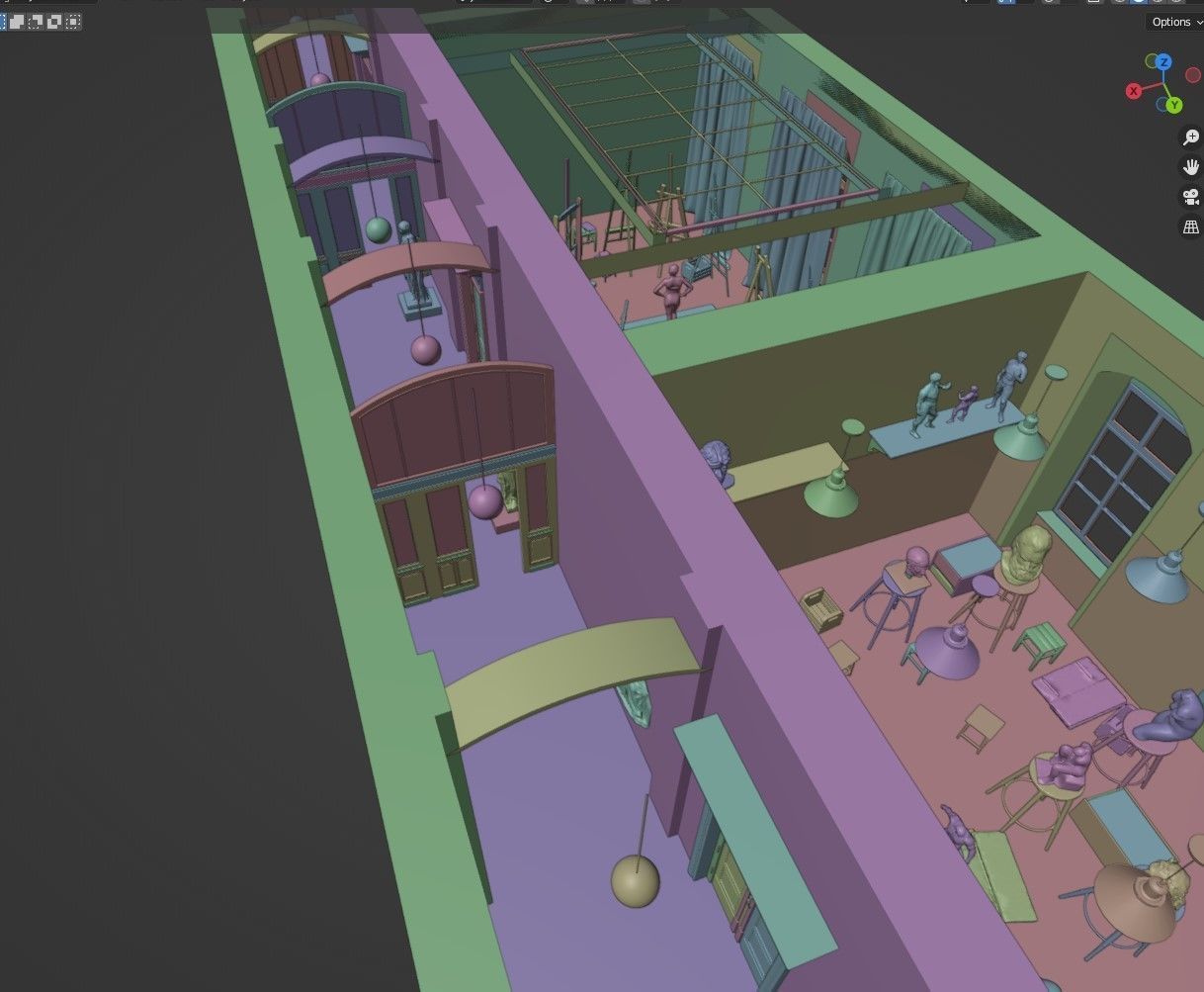 Academy of Fine Arts model  3D model_19