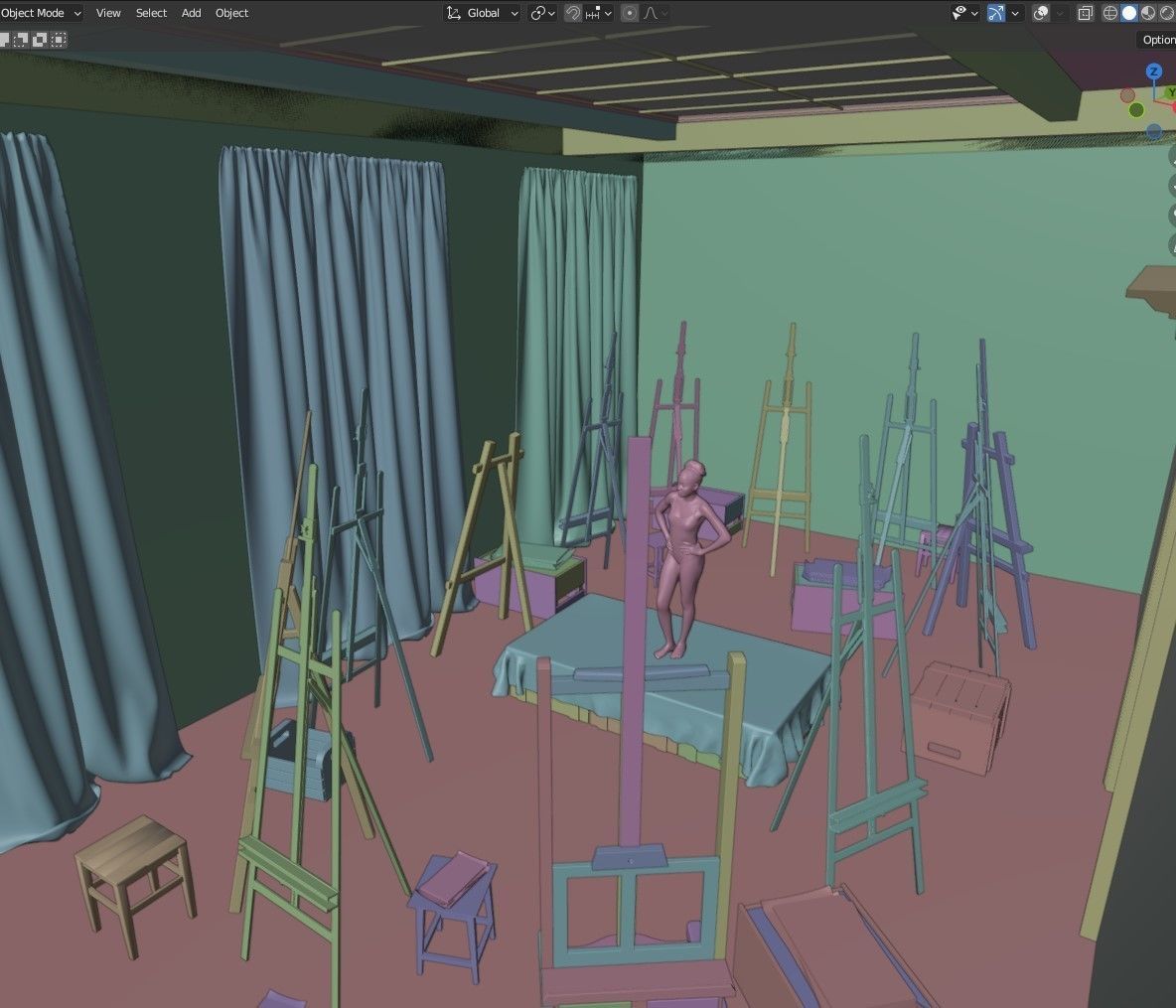 Academy of Fine Arts model  3D model_17