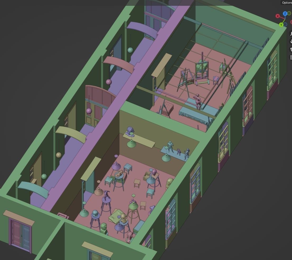 Academy of Fine Arts model  3D model_15