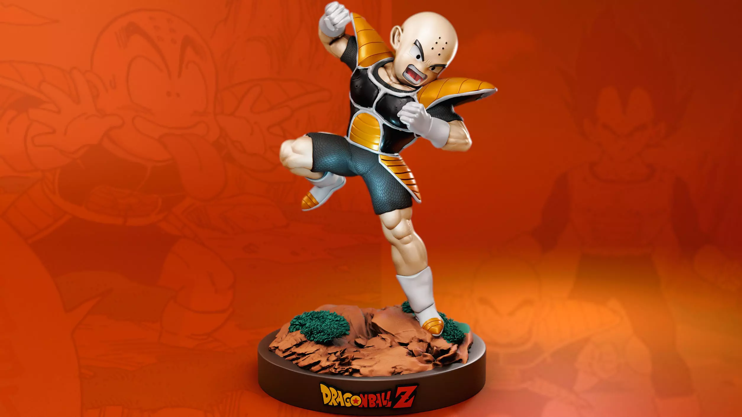 krillin 3D print model_0