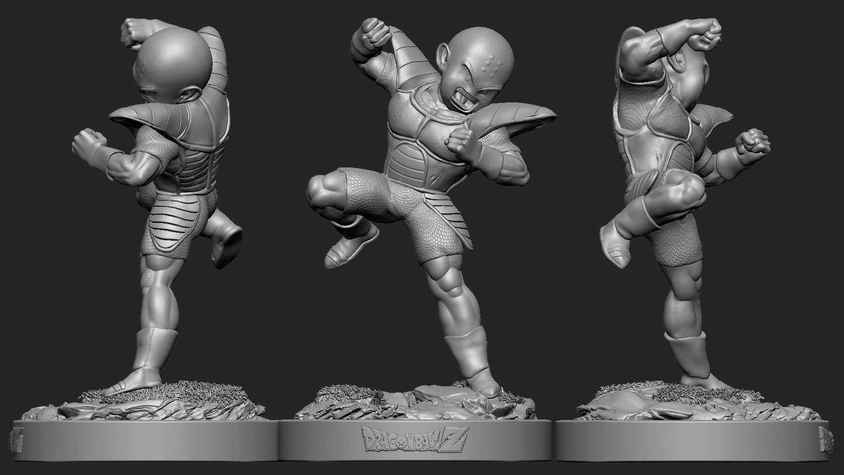 krillin 3D print model_1